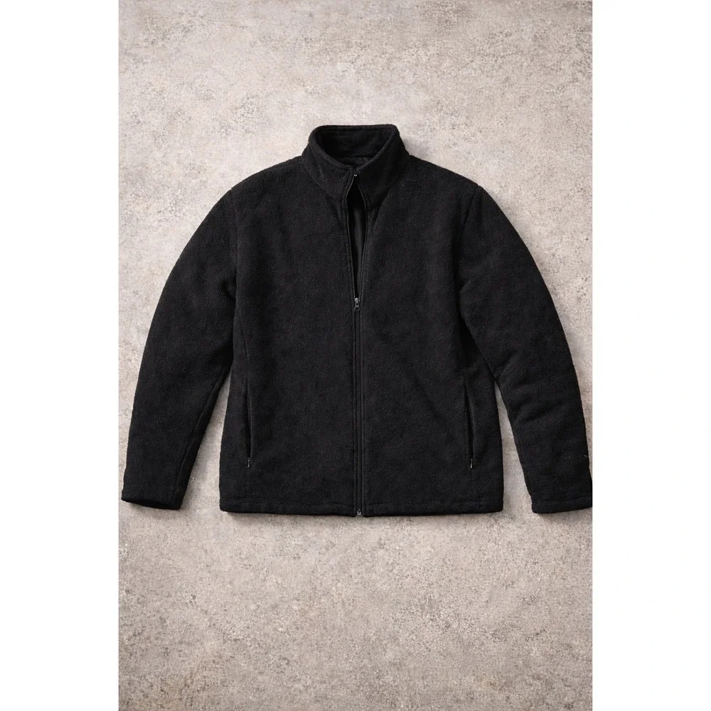 Vintage Woolrich Women's‎ Wool Quilted Charcoal Heather Full Zip Jacket- Size L